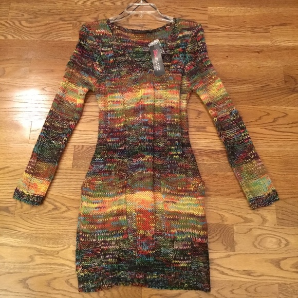 NWT Ultra Flirt Long Sleeve Sweater Dress-M